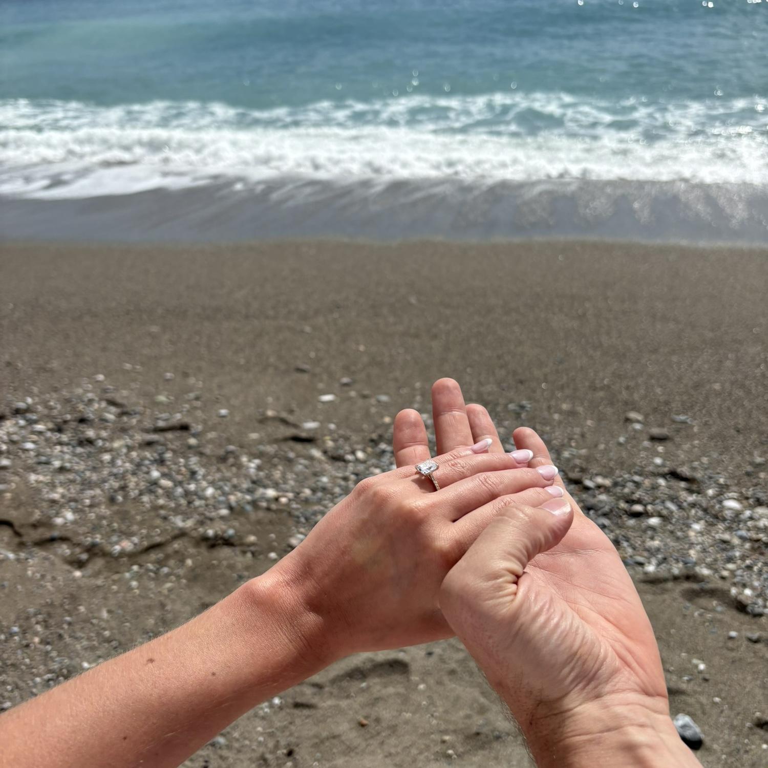 Soaking up new moments the next morning as fiancés!