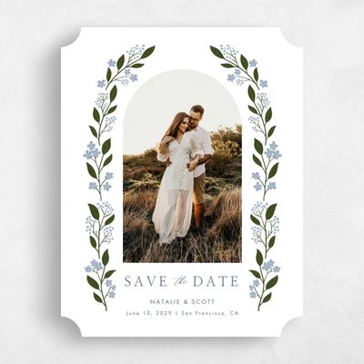 White Ticket Wedding Save the Date - Ortensia Photo