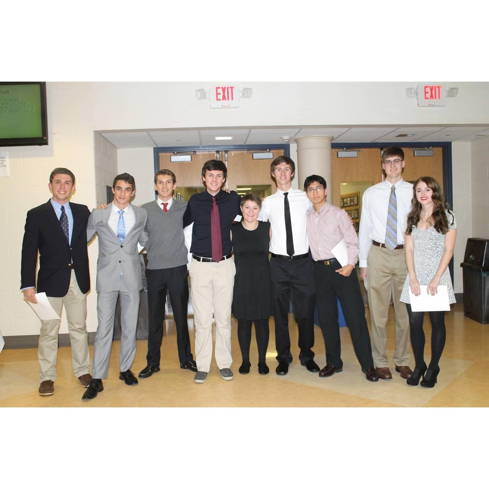 Senior year fall Crew banquet (2014)