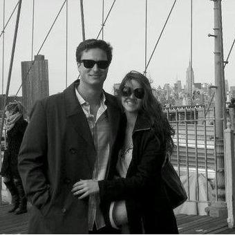 Our first daytime date, walking the Brooklyn Bridge