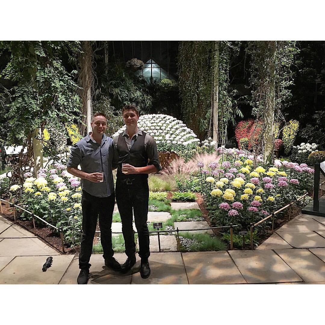 Visiting a night exhibit at the New York Botanical Gardens