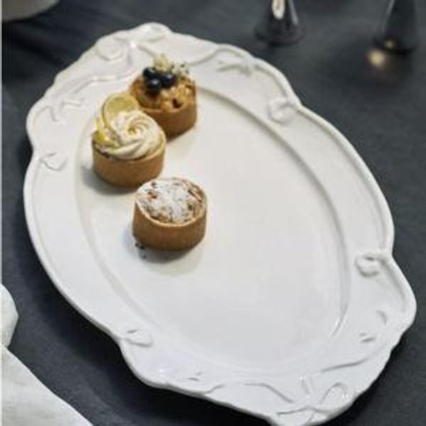 Benedita Bow Ceramic Stoneware Platter