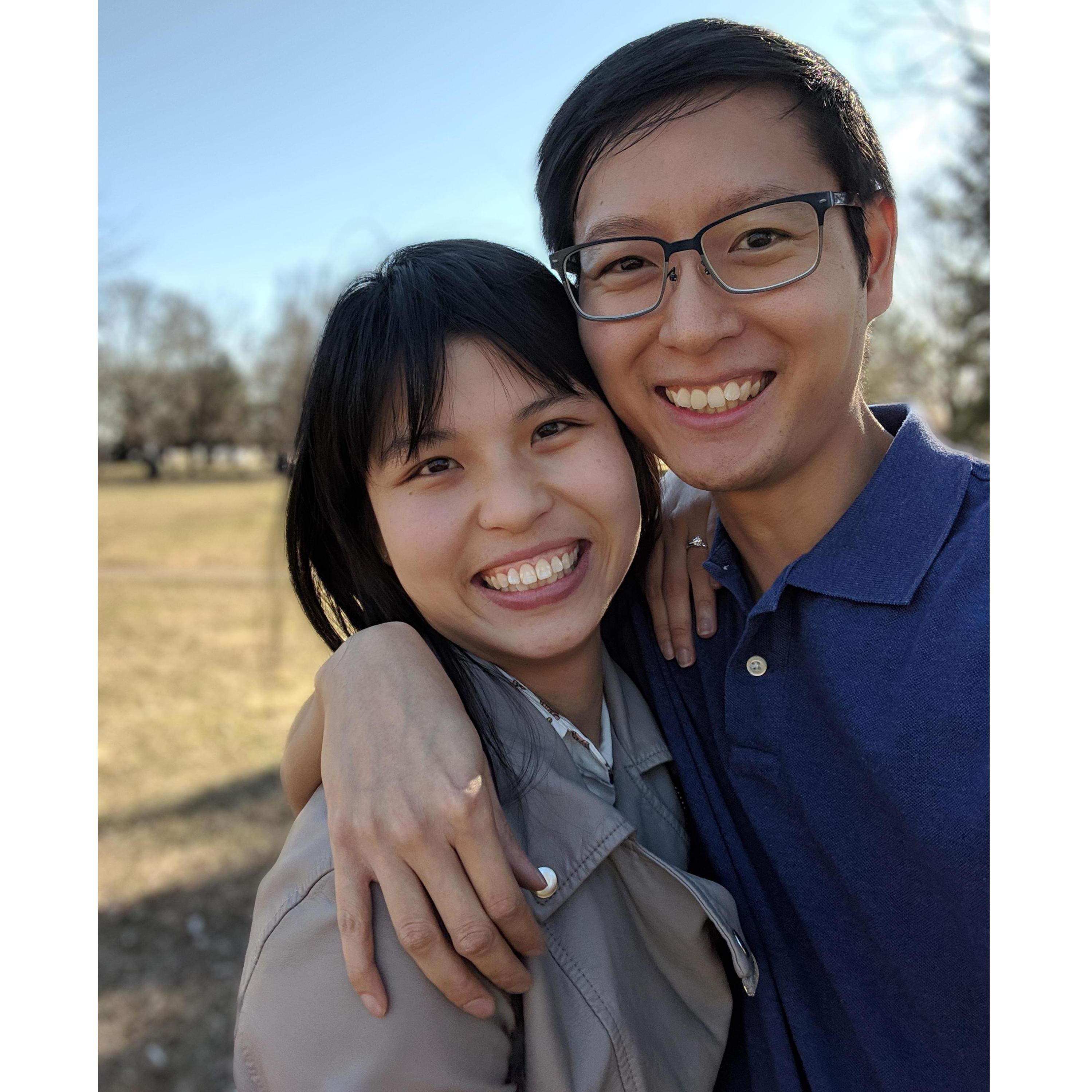 On the day she said "YES"!