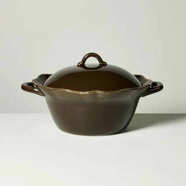 Wavy Edge Soup Terrine Brown - Hearth & Hand™ with Magnolia
