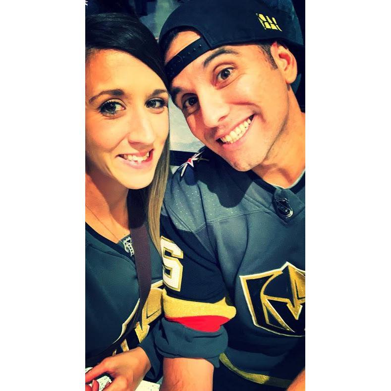 Jessica's first VGK game