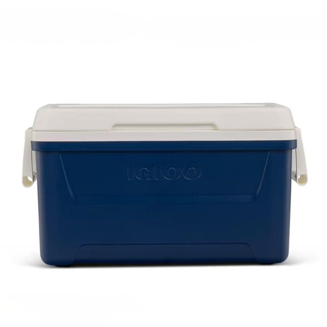 Igloos 48-Quart Hard-Sided Ice Chest Cooler with Swing-Up Handles, Quick-Access Drain Plug & Ultratherm Insulation for Camping, Tailgating, Beach & Outdoor Adventures