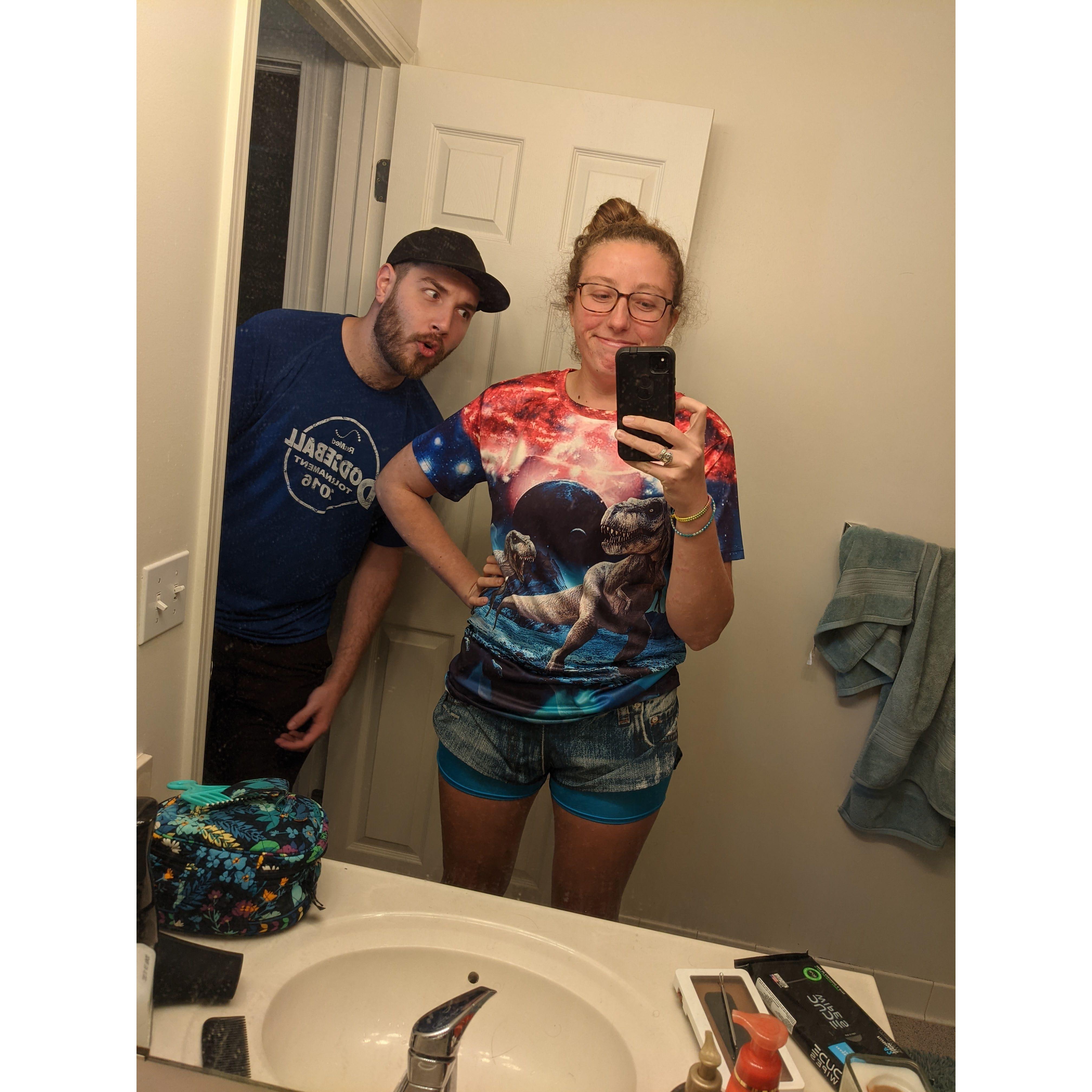 Clay helped Zoe readjust to life off trail