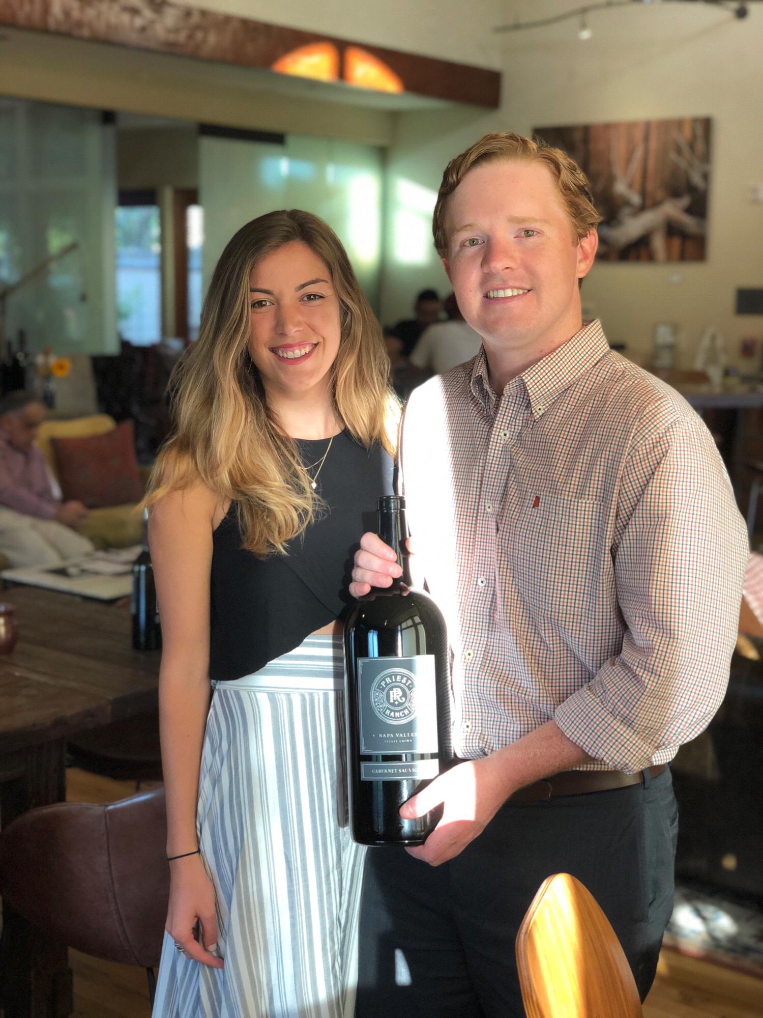 Enjoying a dinner in Napa Valley, 2018!