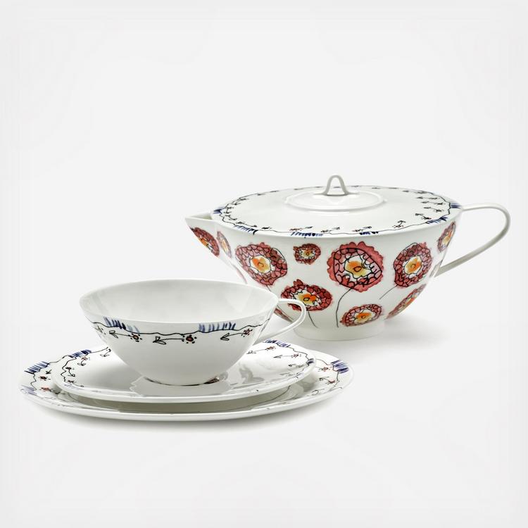Serax, Midnight Flowers Anemone Tea Cup by Marni, Set of 2 | Zola