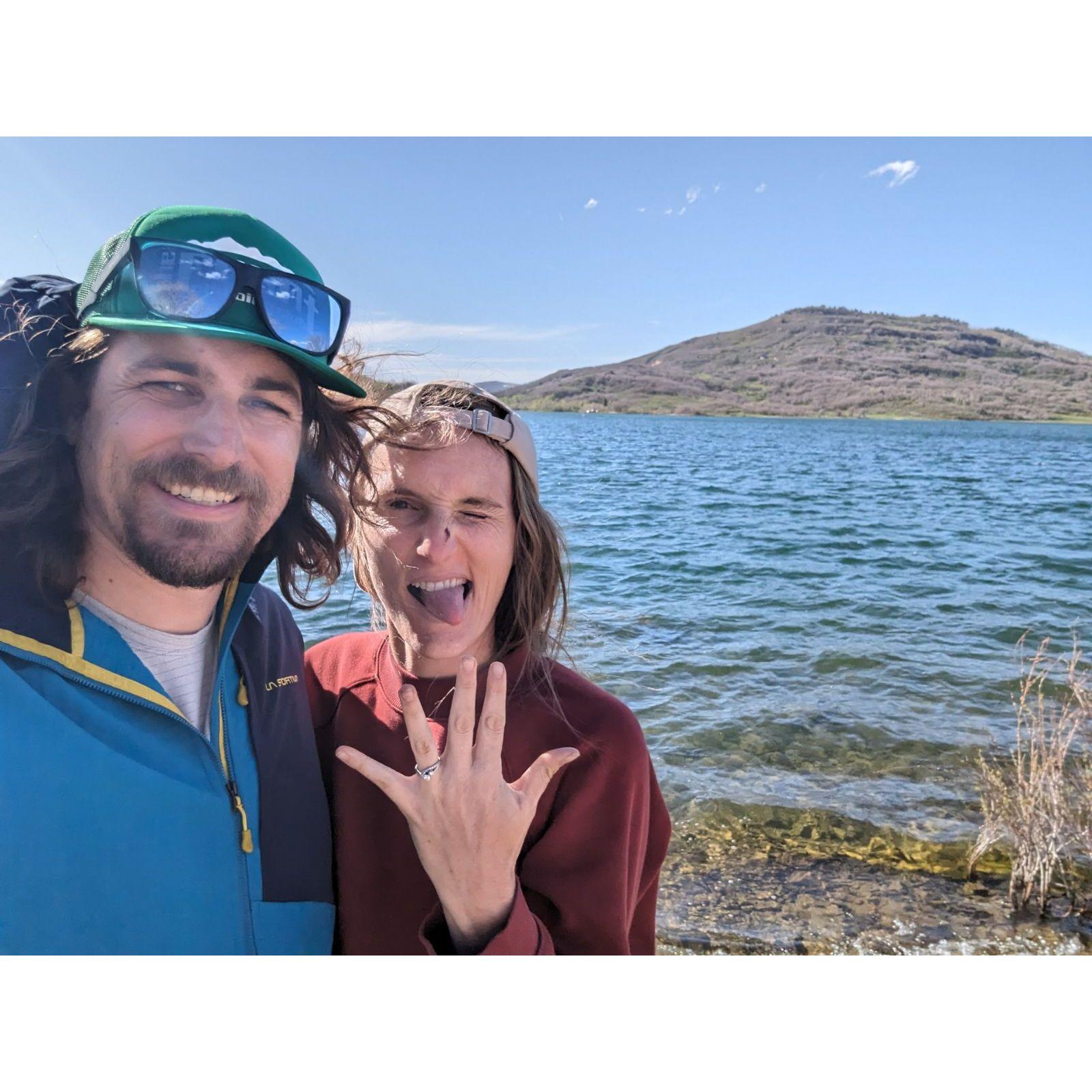 Engagment at Kolob Reservoir.