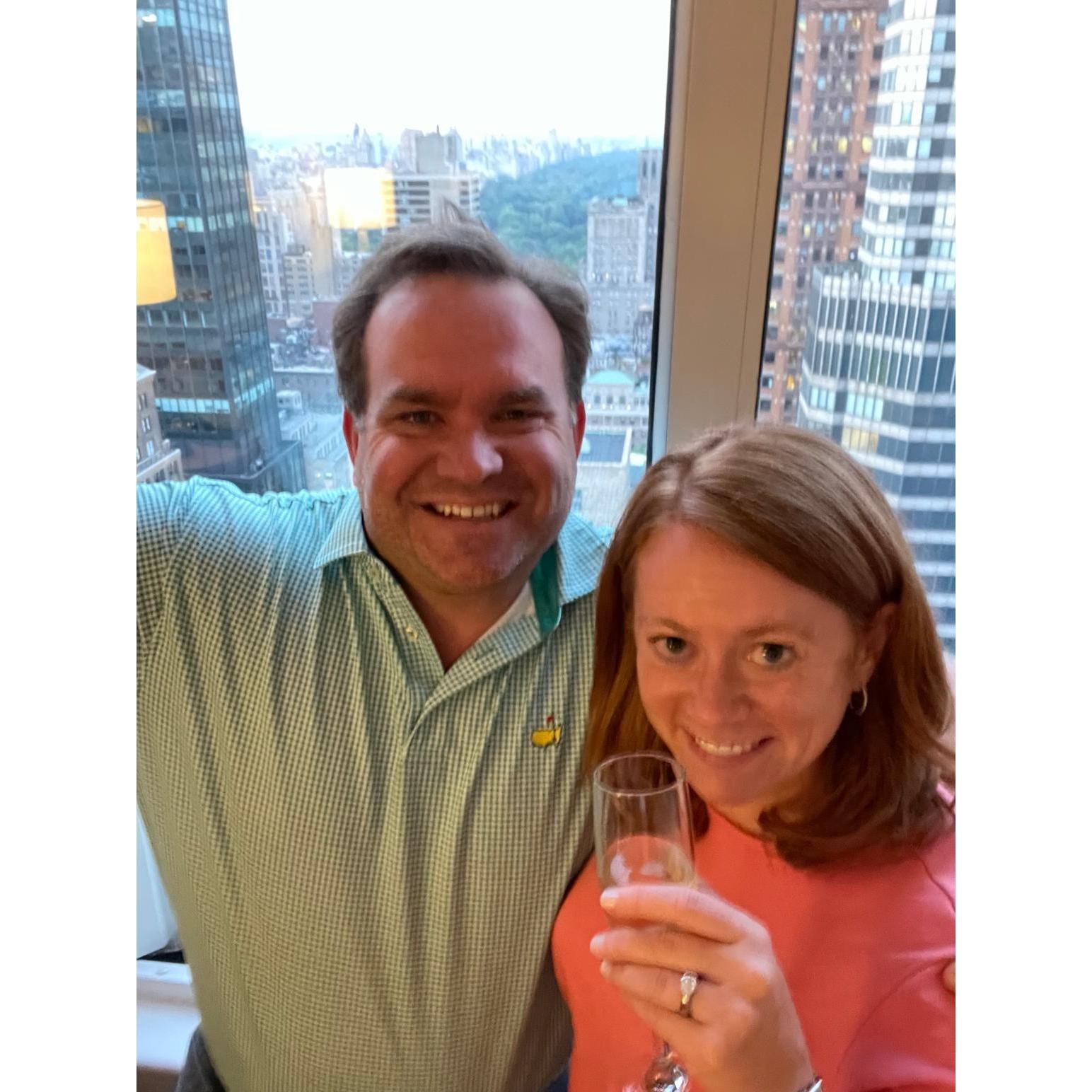 Engagement celebration in NYC