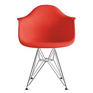 Eames® Molded Plastic 4-Leg Armchair (DAX)