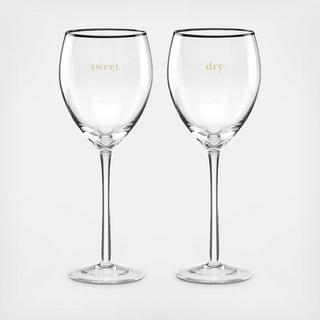 Cheers To Us 2-Piece Wine Glass Set