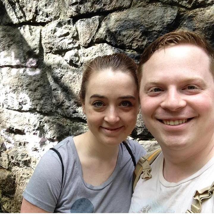 This was on a hiking trail somewhere. We love hiking in the summer together!