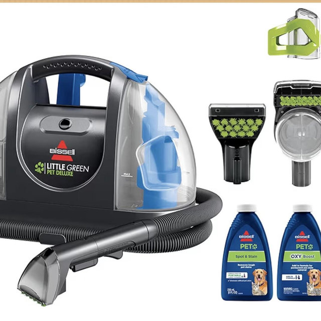 Bissell - Little Green Pet Deluxe Portable Carpet Cleaner and Car/Auto Detailer 3353