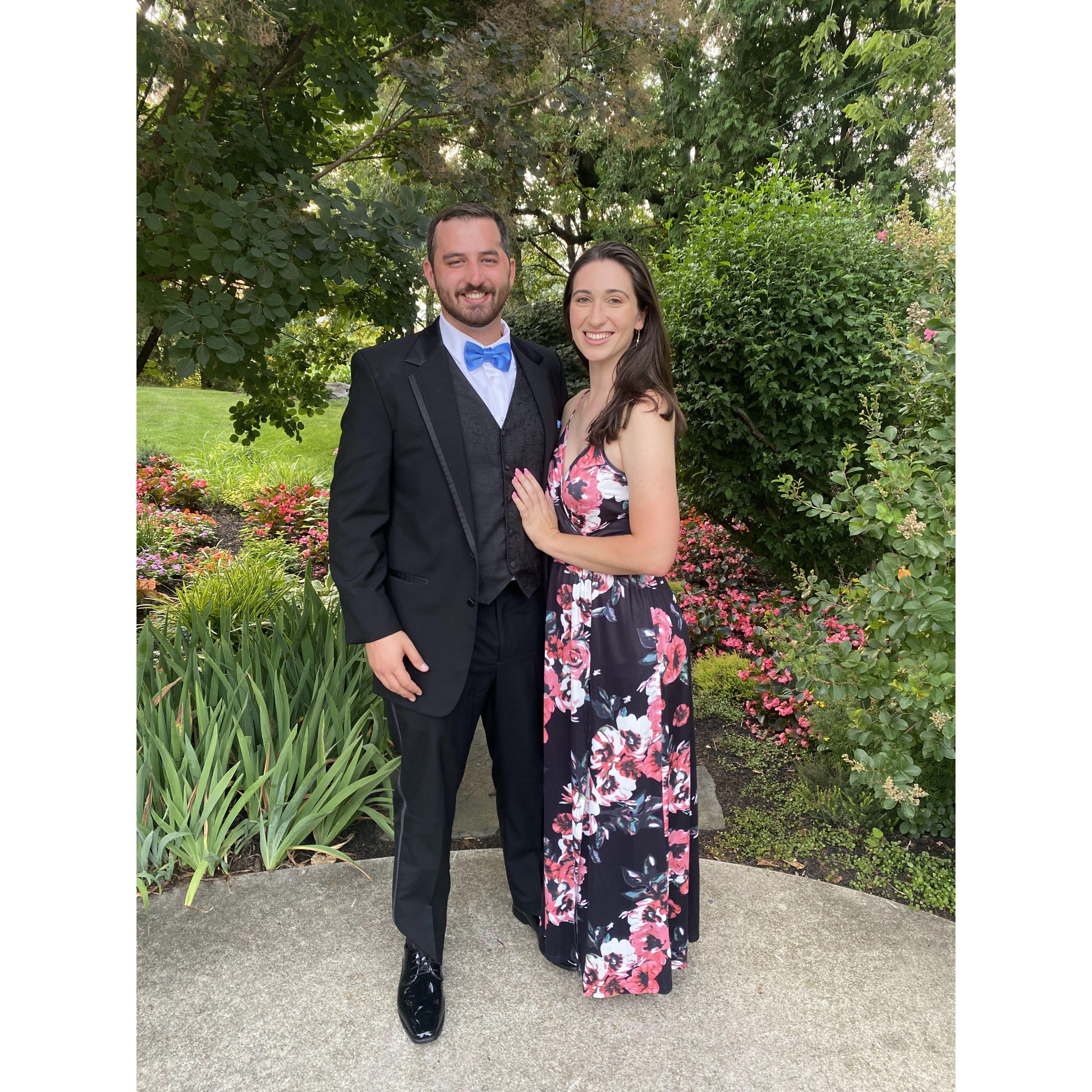 Our first wedding together