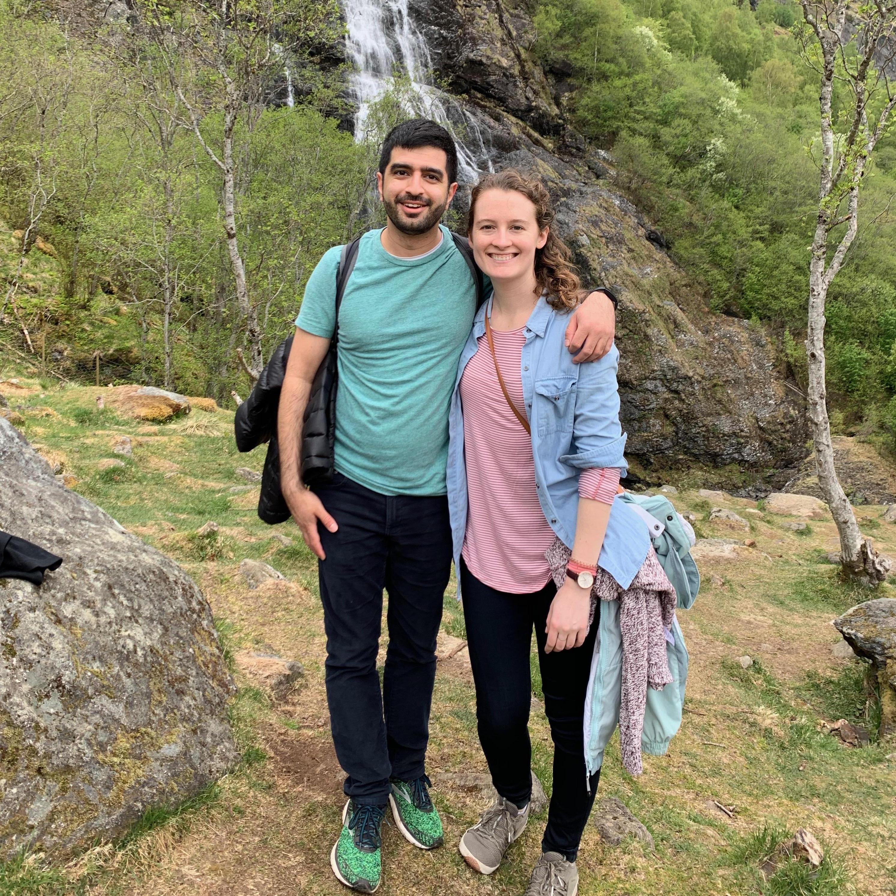 In Flam, Norway for our graduation trip