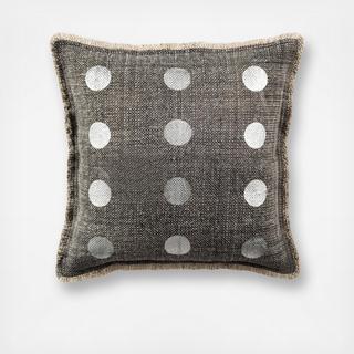 Metallic Dots Square Pillow