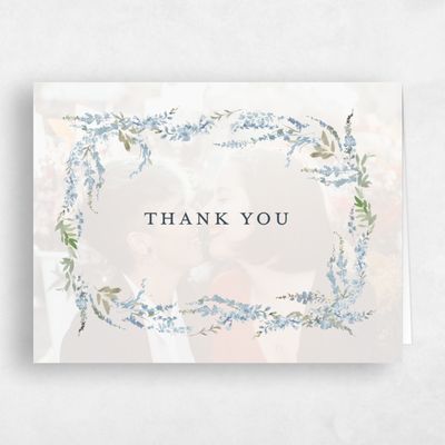 Baby Blue Wedding Thank You - Riga Photo