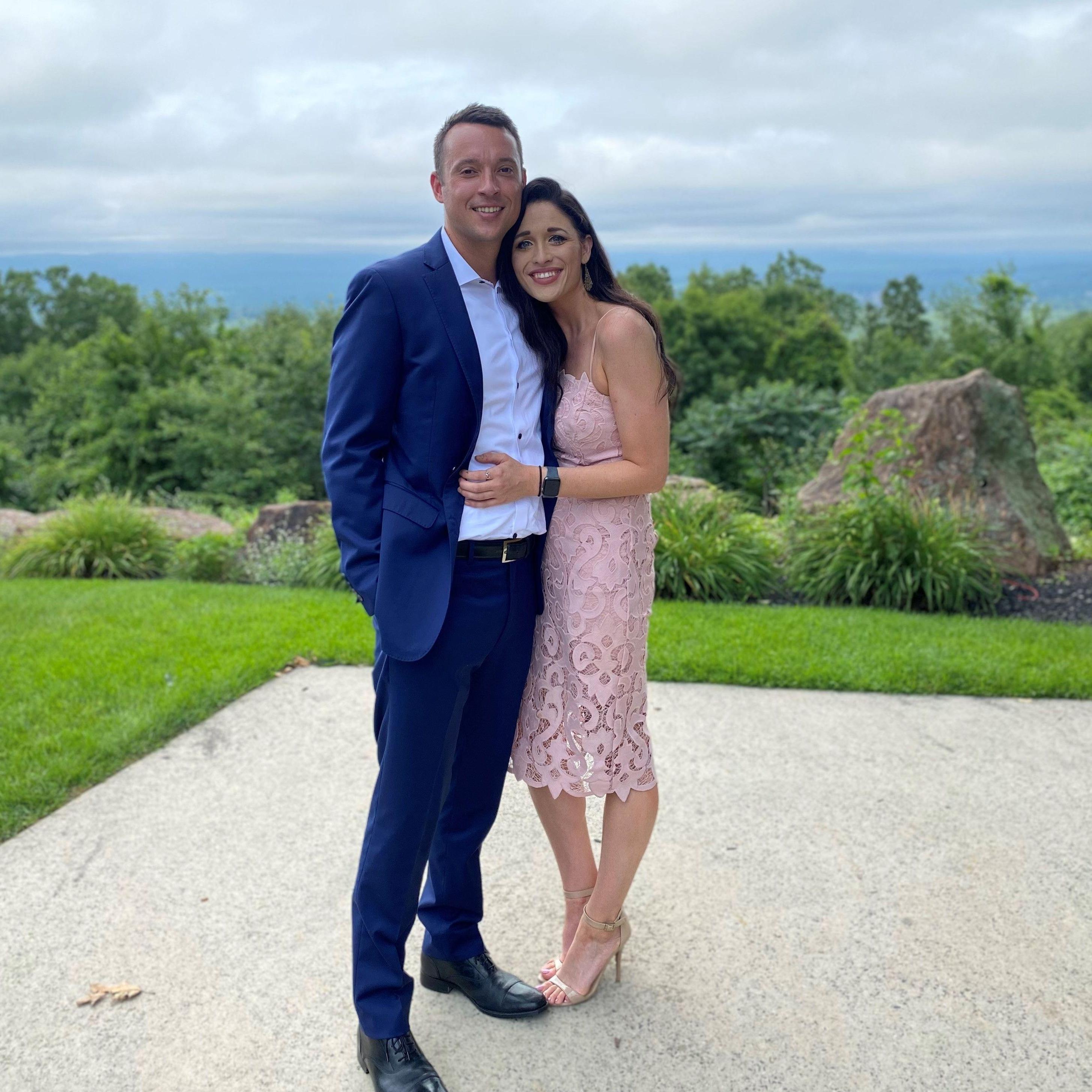 Our first wedding together