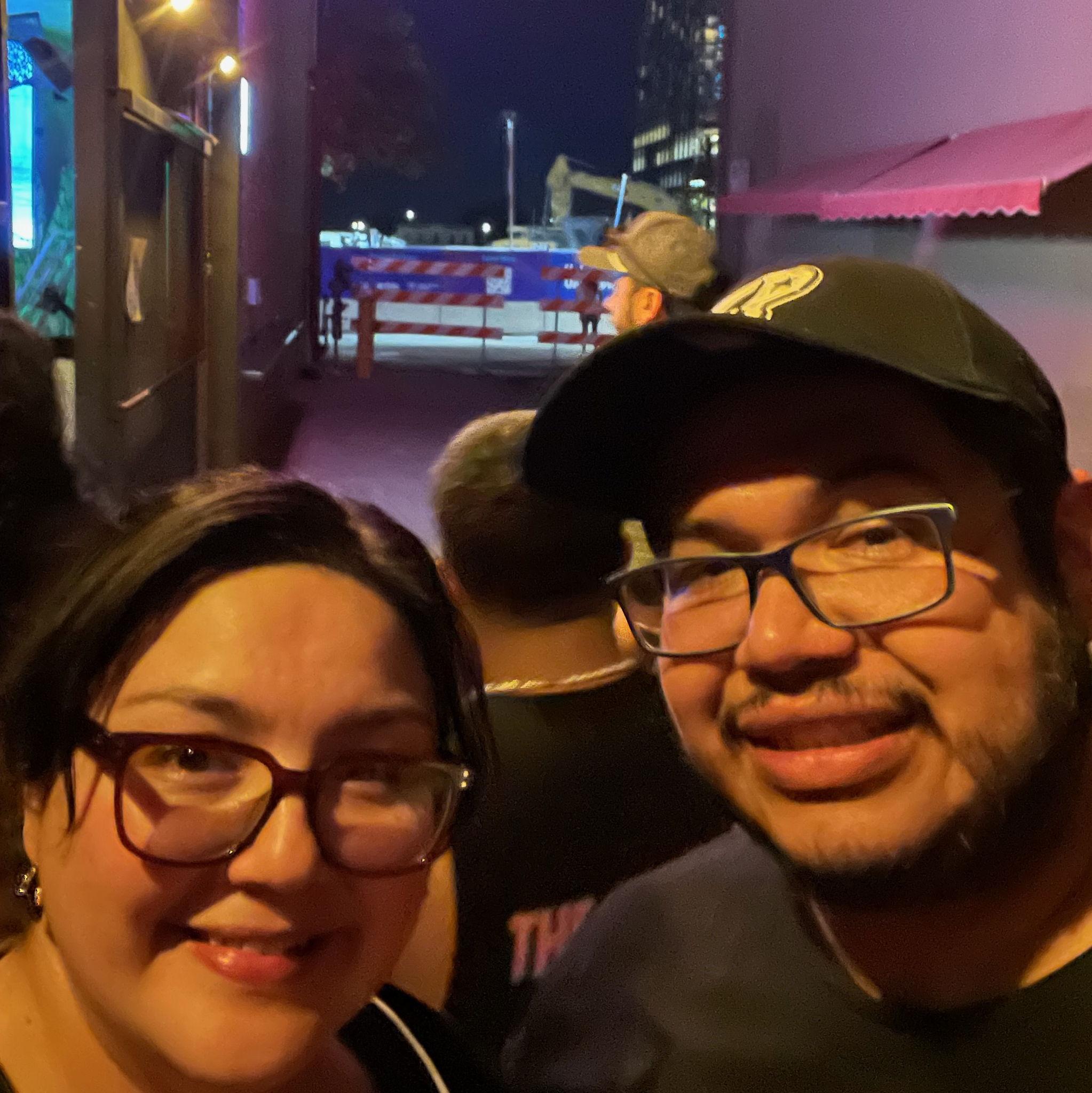 In line waiting for Michelin star rated tacos in Austin TX, October 2025