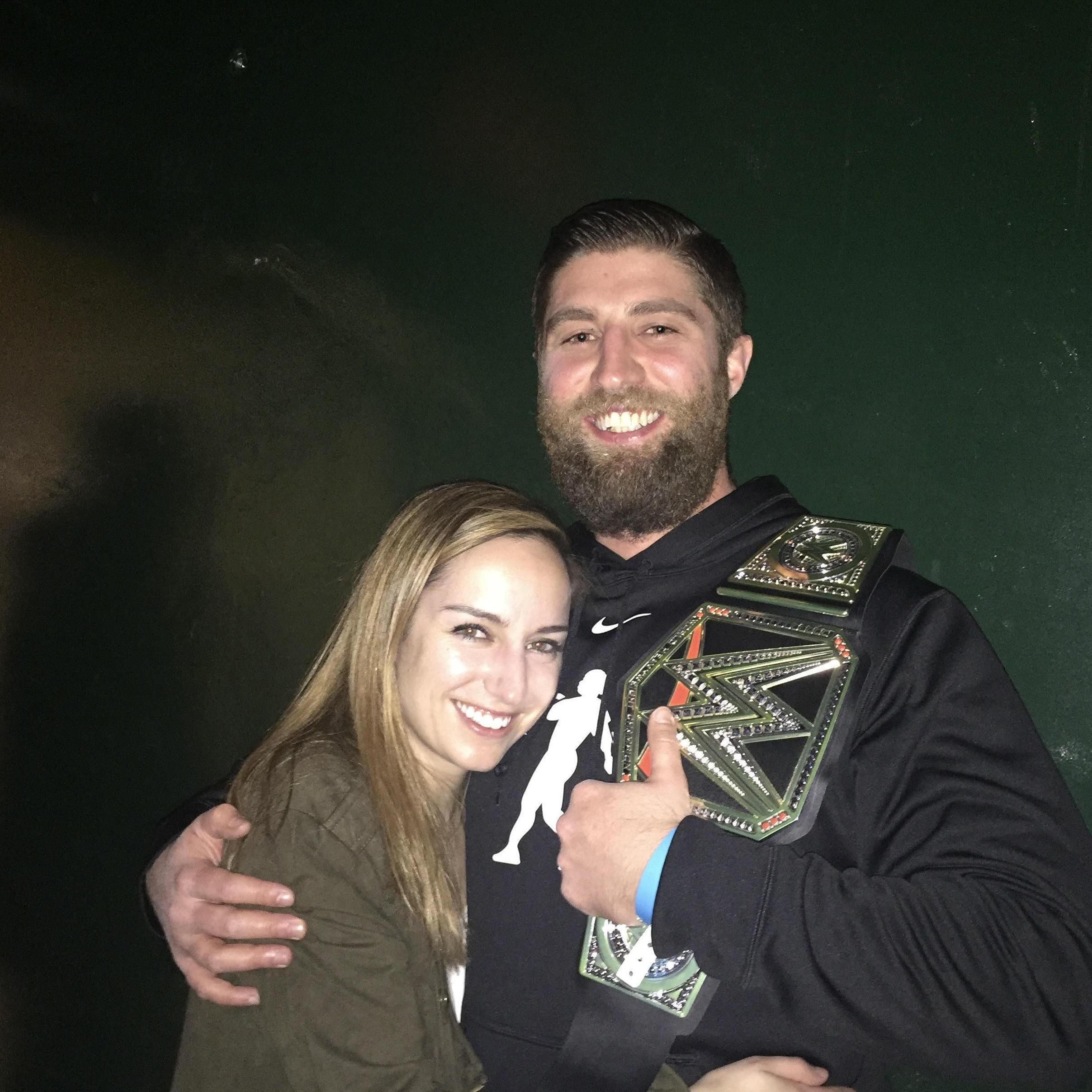 Leslie realized that if she and Brandon were together, WWE was going to be a part of her life.