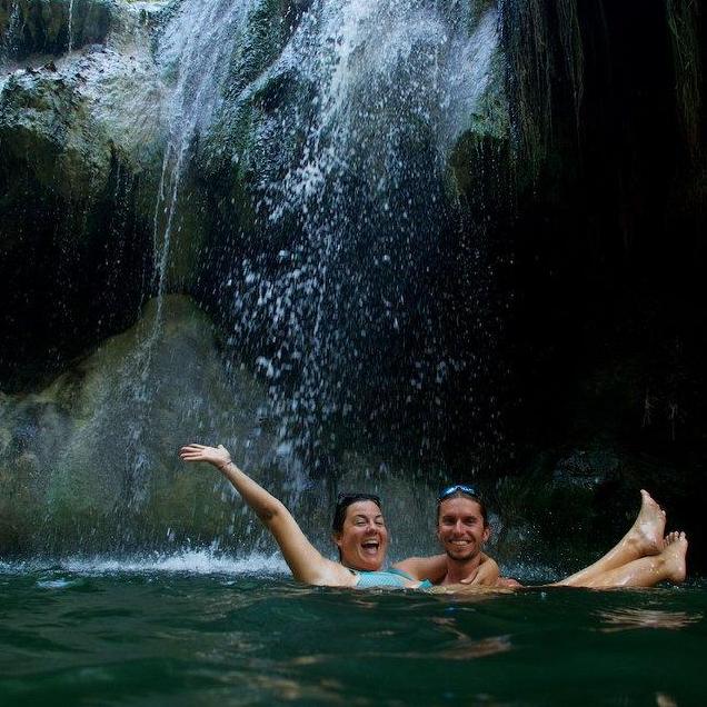 Waterfalls way out in Guatemala