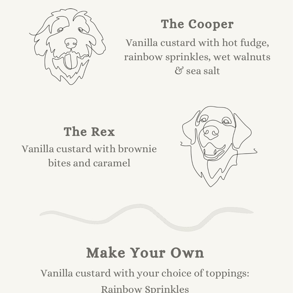 Dessert Truck Menu