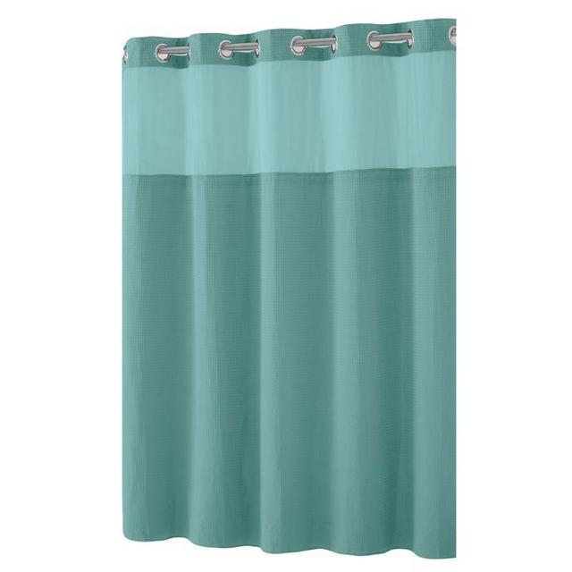 Hookless® Waffle 71-Inch x 74-Inch Fabric Shower Curtain in Sea...