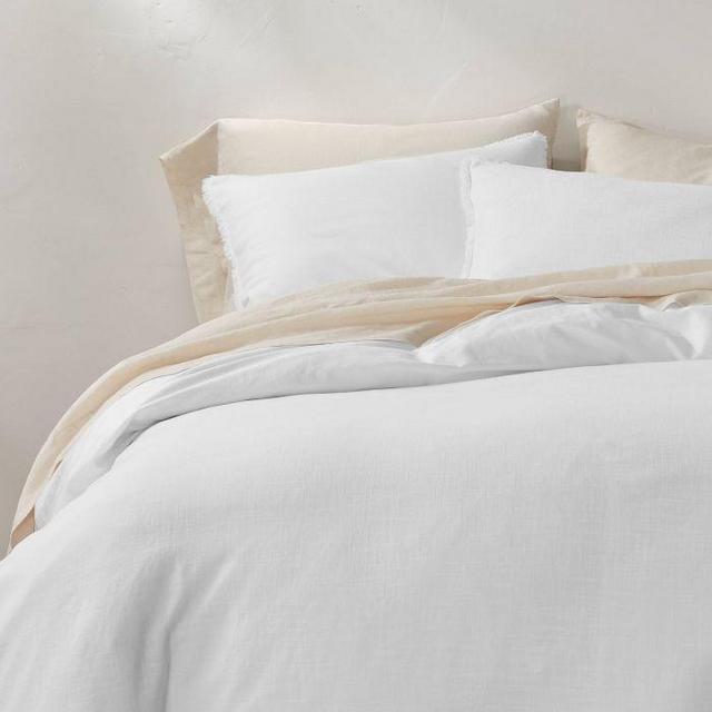 Heavyweight Linen Blend Duvet & Pillow Sham Set - Casaluna™
