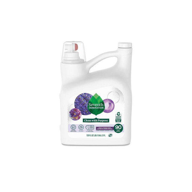 Seventh Generation Liquid Laundry Detergent Soap - Fresh Lavender Scent - 90 Loads/135 fl oz