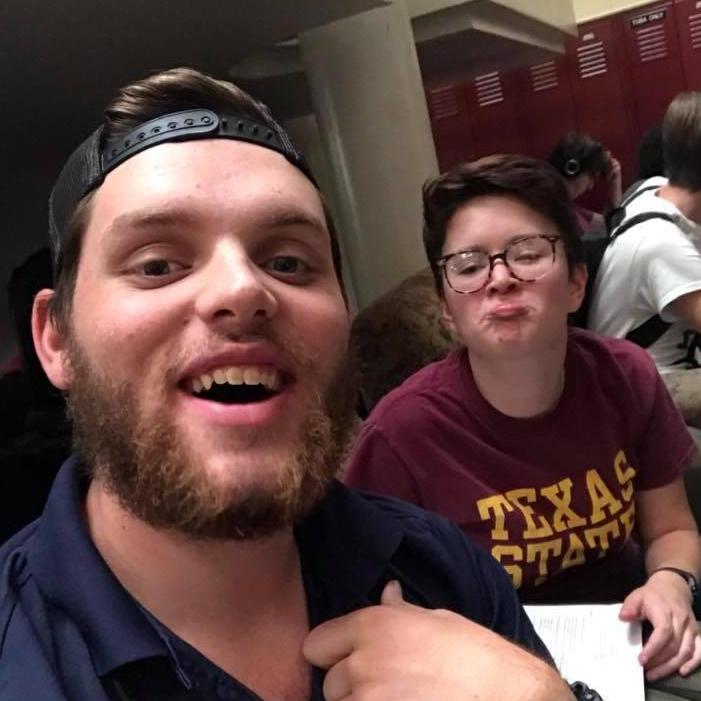 Stephen's favorite pastime during college was stealing Julia's phone to take photos - this is one of those photos