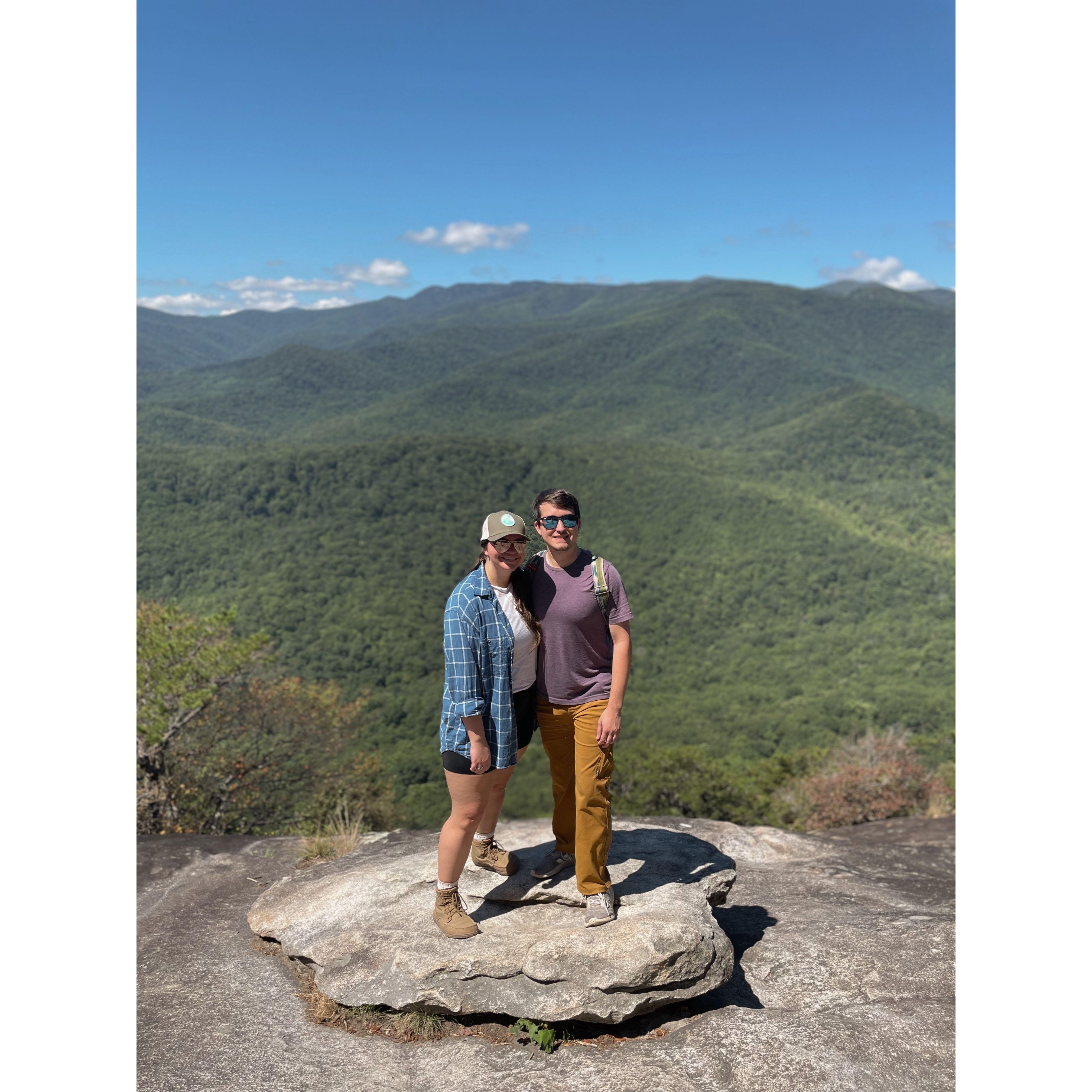 Hiking in Asheville, NC. September 2023