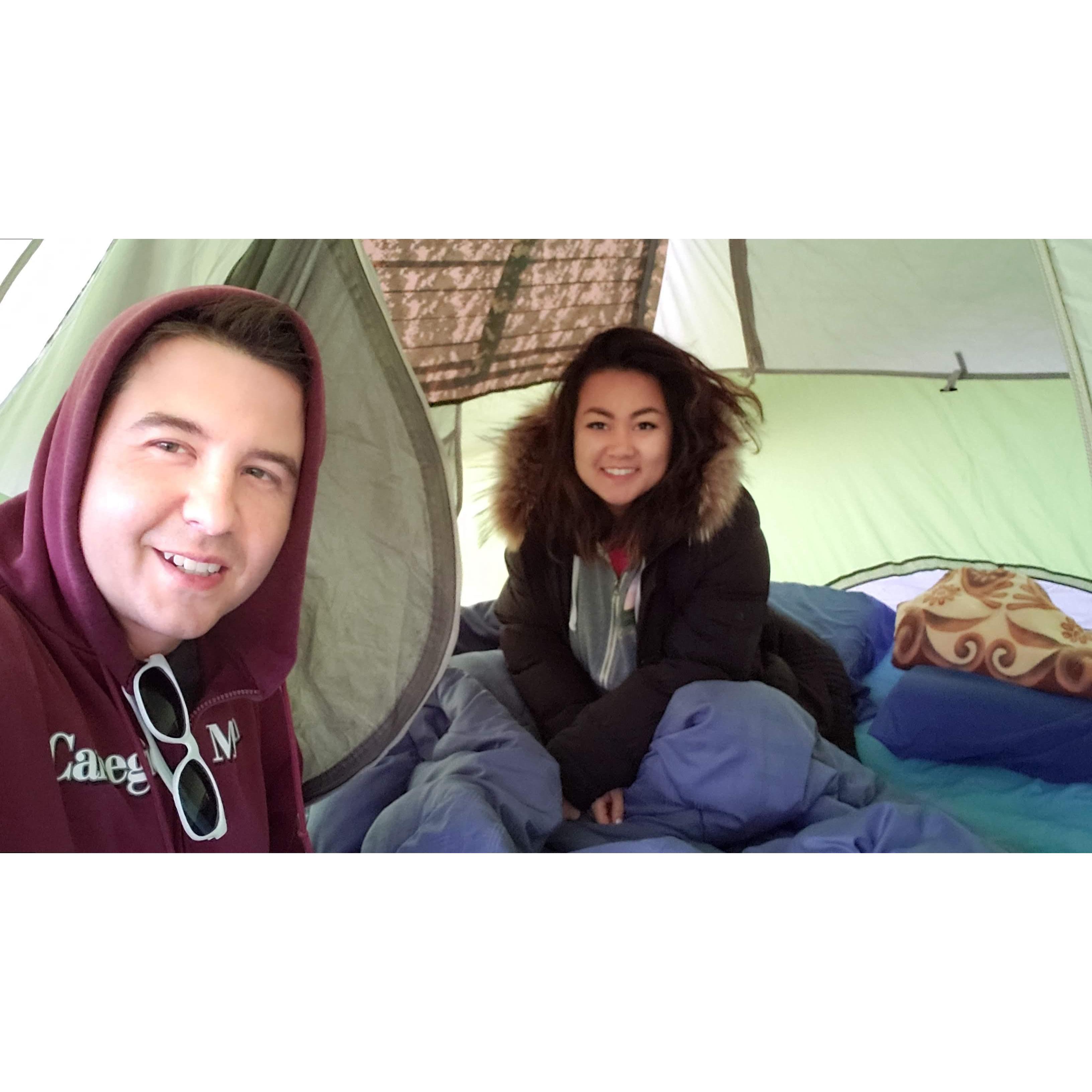 She survived the camping trips :)