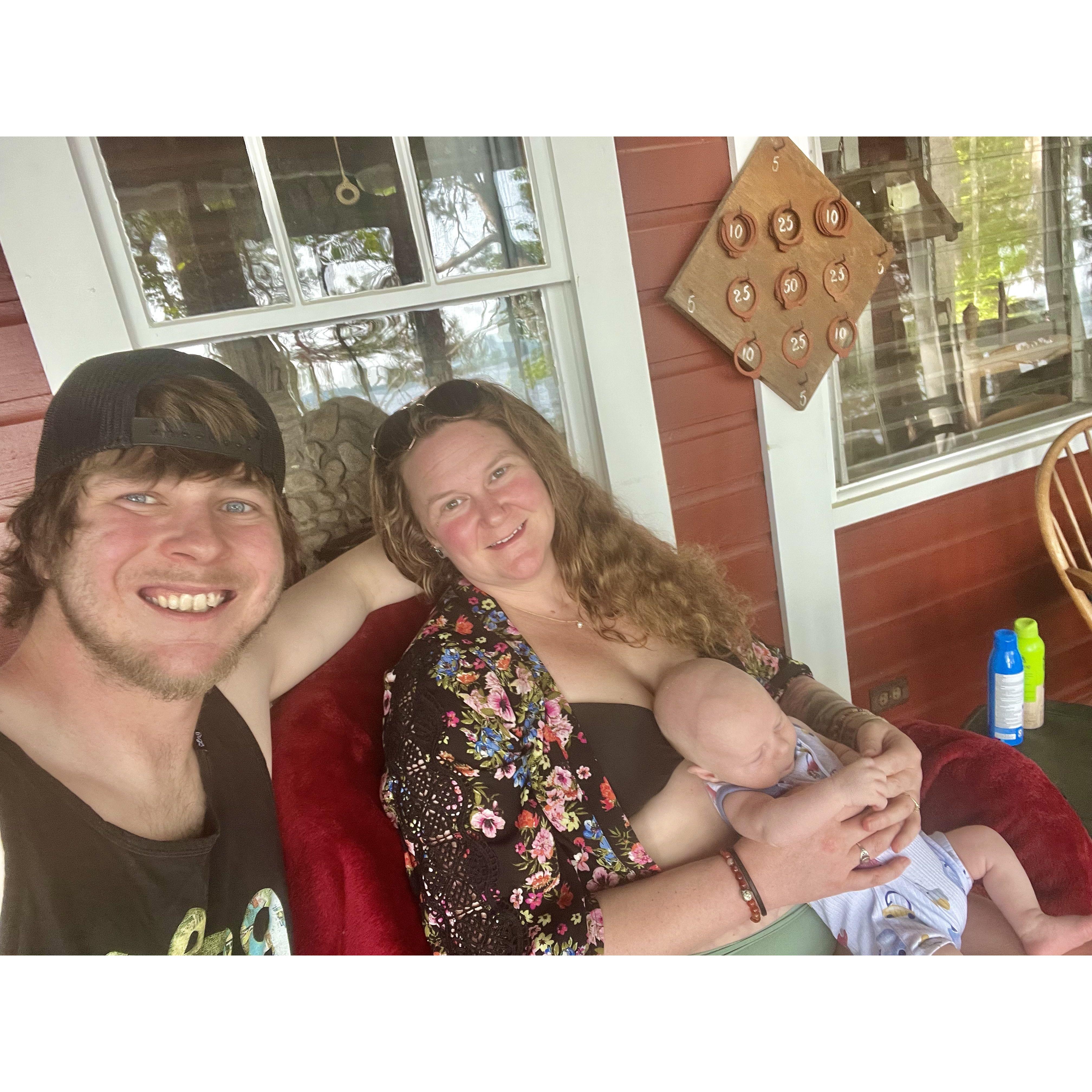 Carter's first time on Red Camp porch