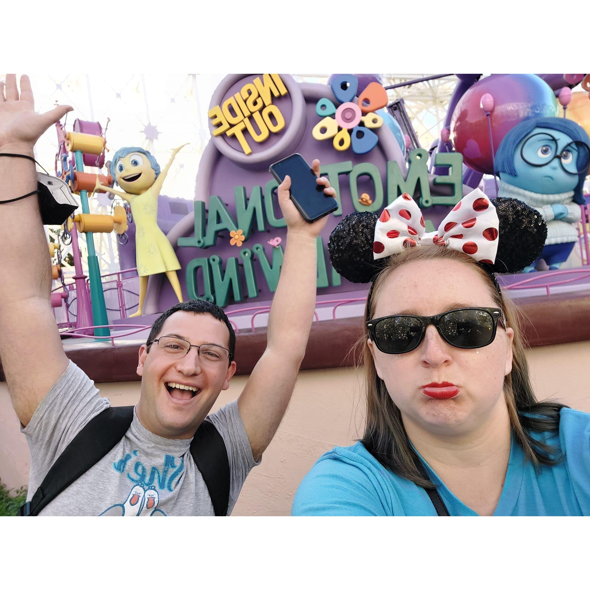 Chris identifies as Joy and Alexis identifies as Sadness