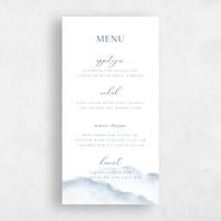 Blue Wedding Menu - Altavilla