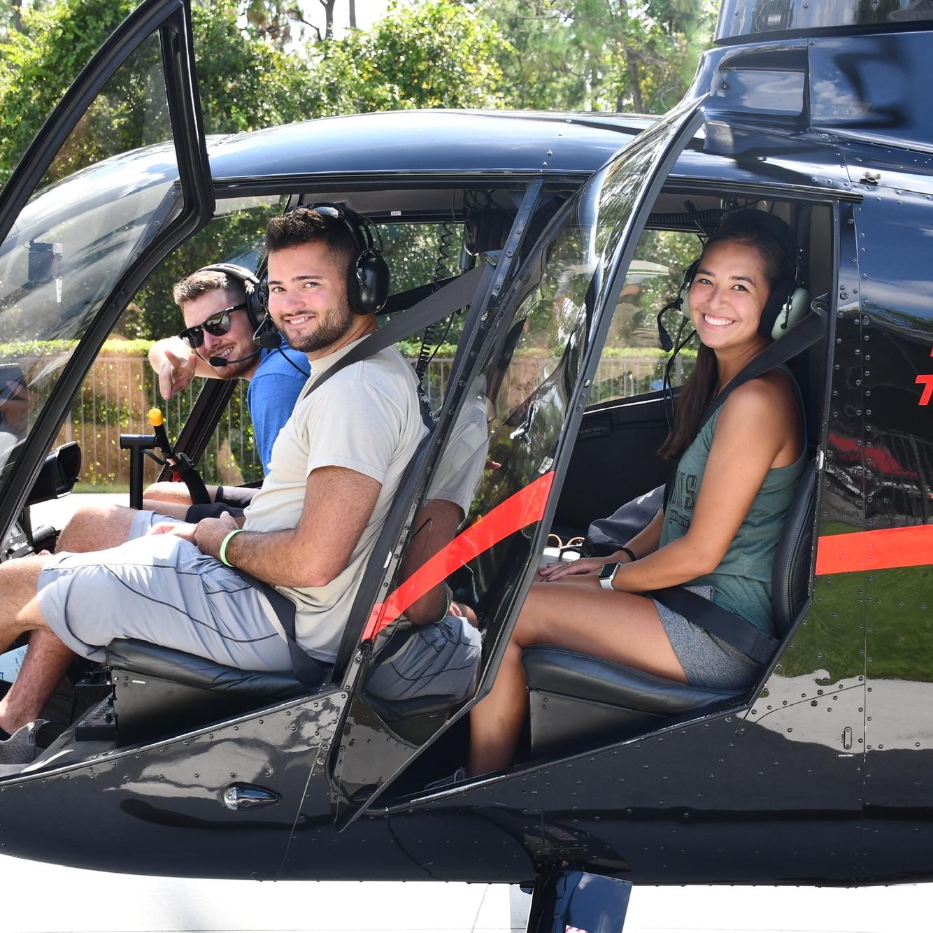 Orlando, FL 2021 - A helicopter tour on our first vacation together