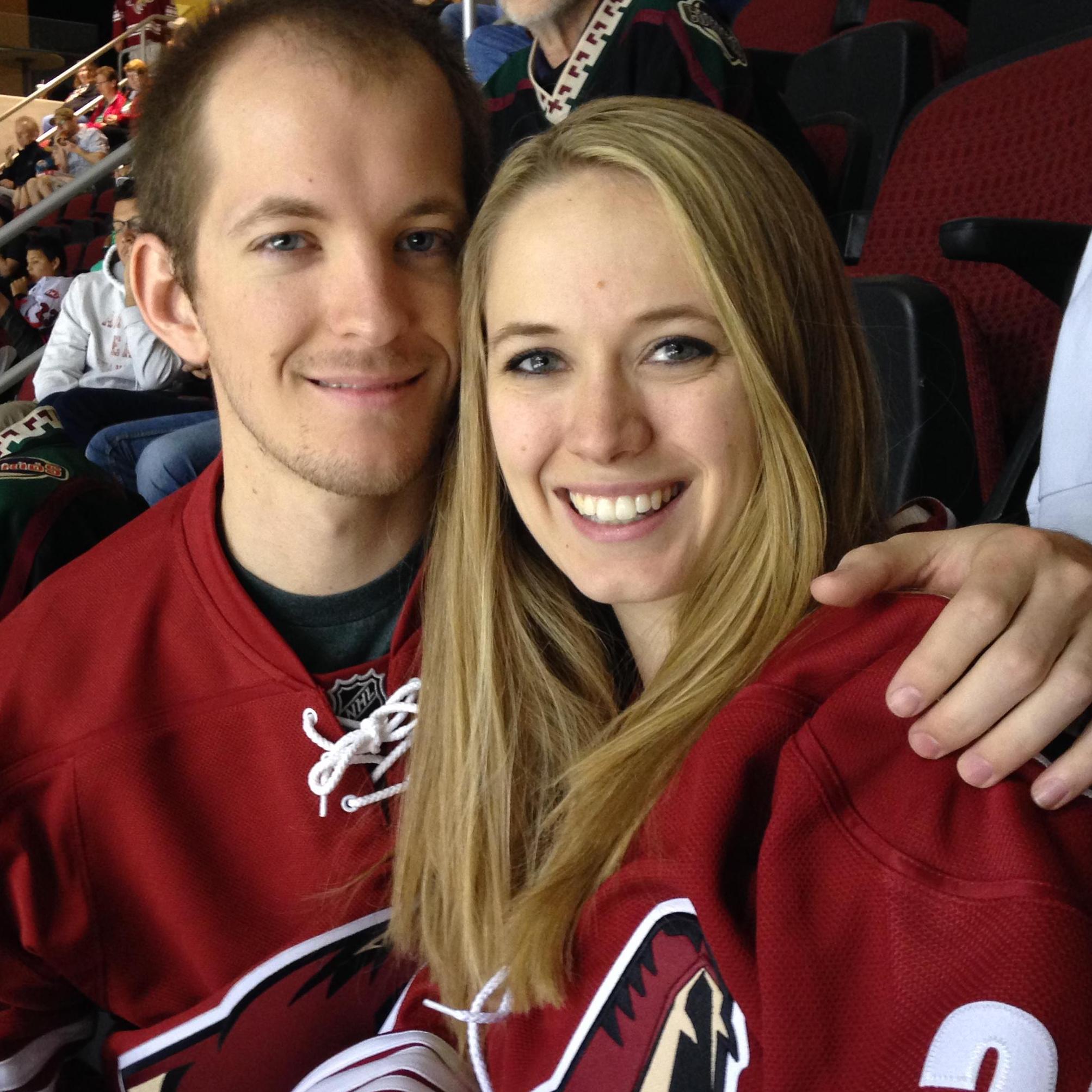 2015, Coyotes Hockey Game - Let's Go Coyotes! AZ Coyotes fans for life!