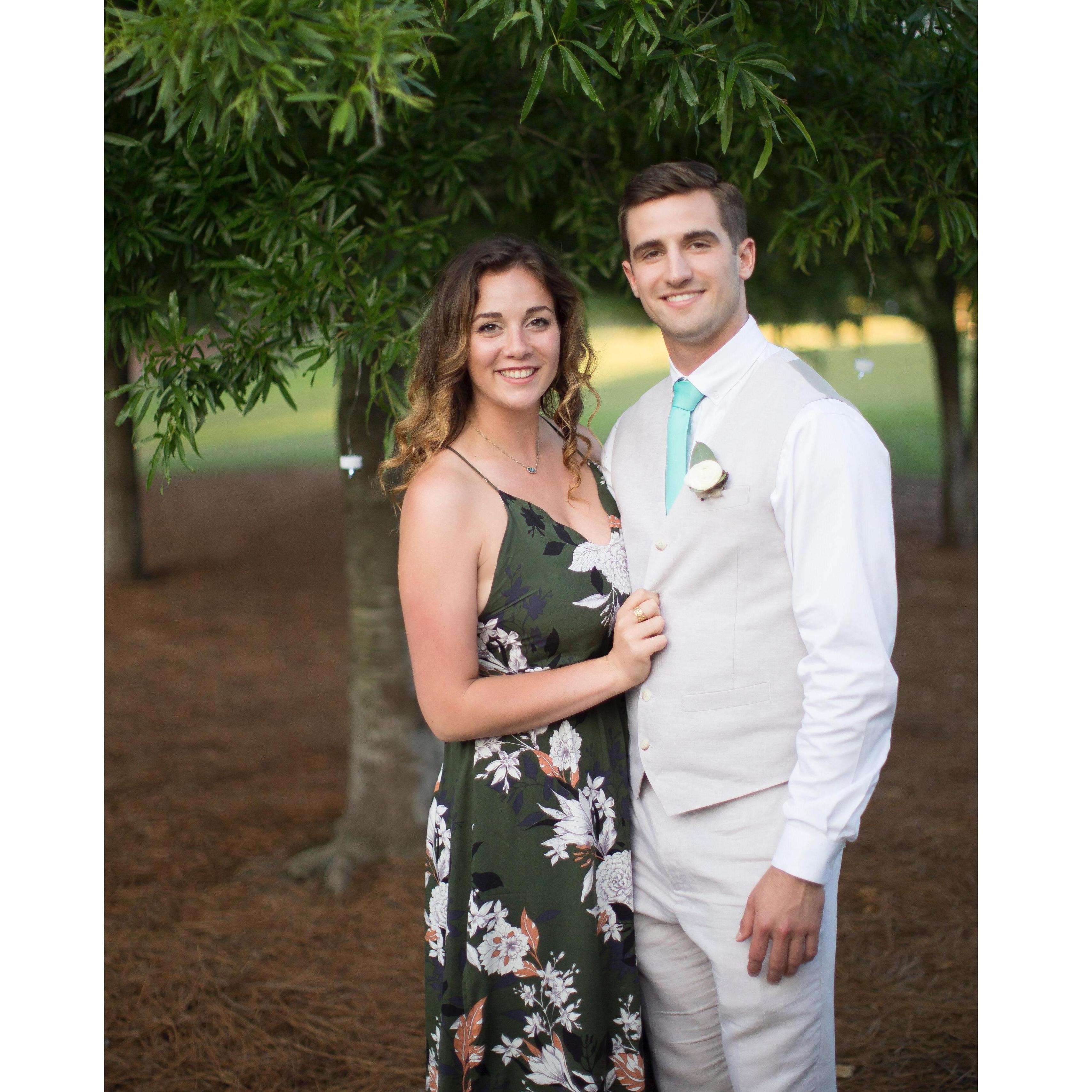 This is us only two weeks after dating, at Joey's brothers wedding!
