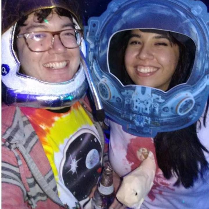 Halloween 2019
Leah made a chest burster alien from the movie Alien, and Paul was "Space Jam" personified (an  Dead Head astronaut)
