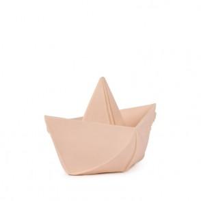 Origami boat in natural rubber for bathtime