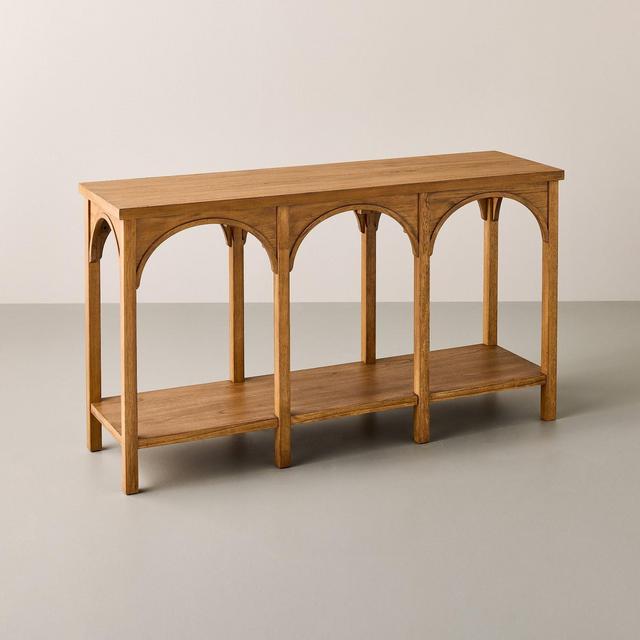 Arch Console Table Aged Oak - Hearth & Hand™ with Magnolia