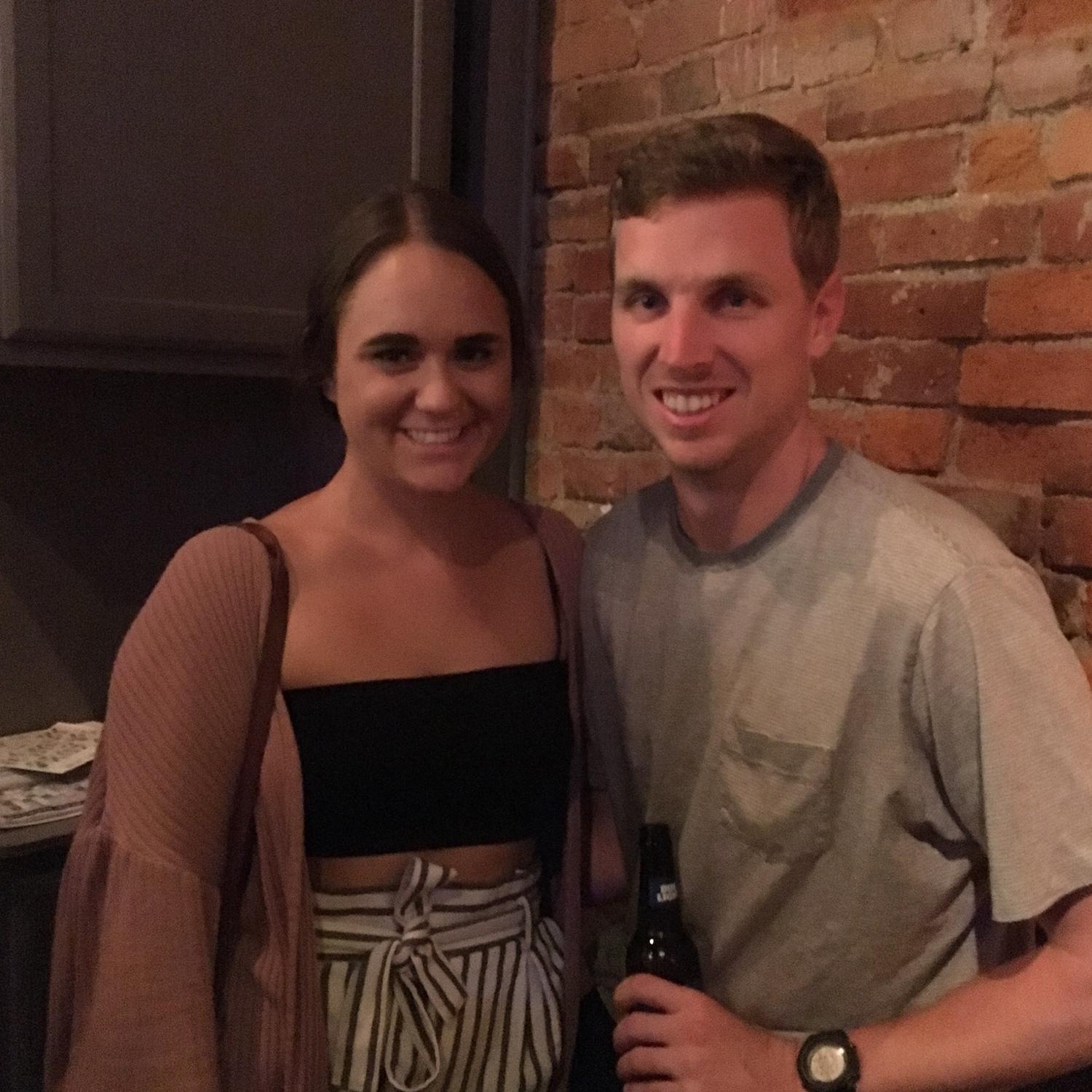 Our first photo together following a concert in 2019!