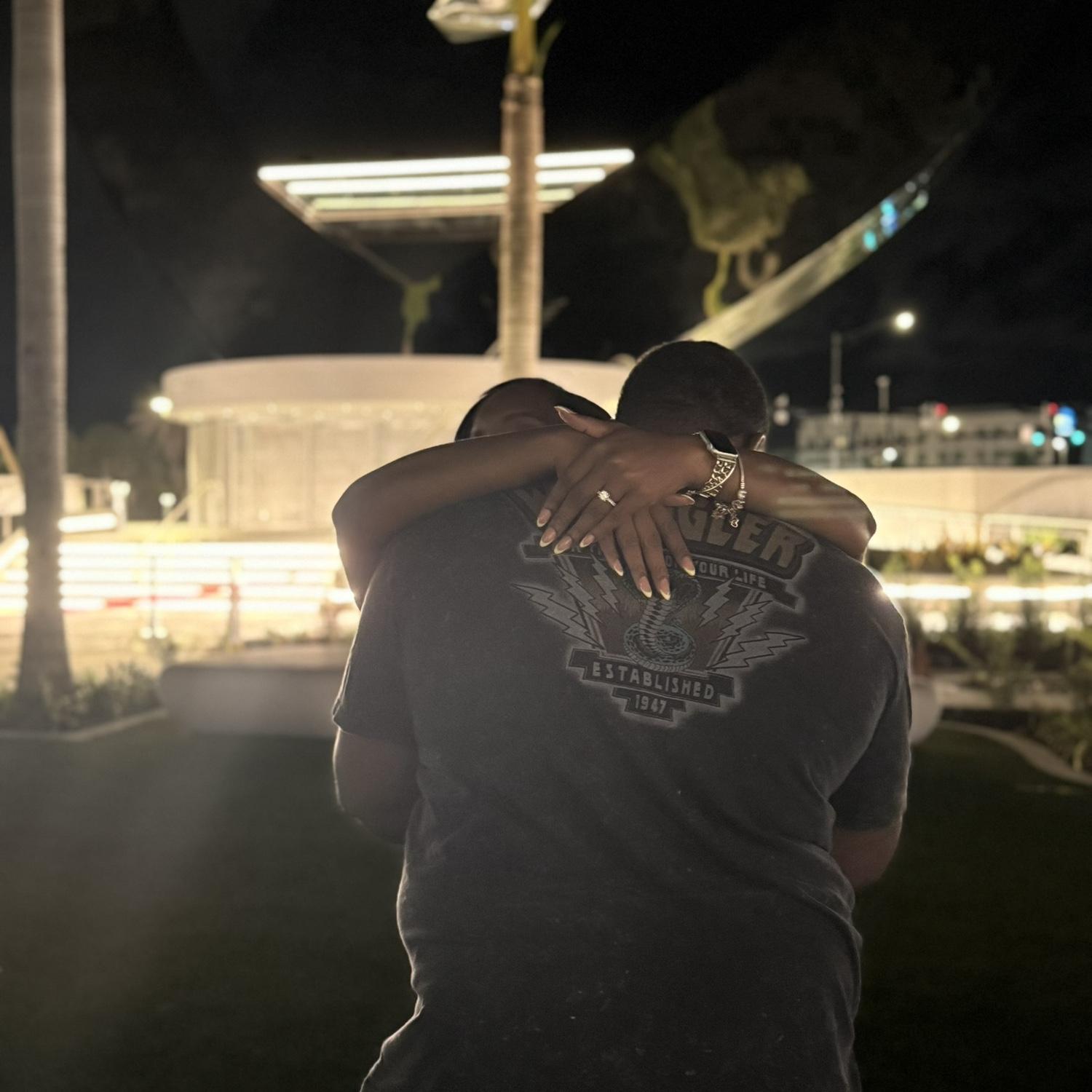 Celebrating our engagement.