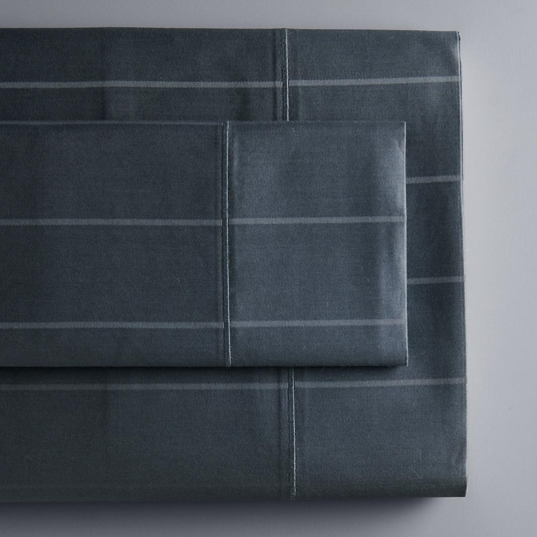 Simply Vera Vera Wang Supima Cotton 600 Thread Count Sheet Set - King - Indigo Stripe