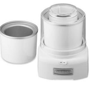 Cuisinart Ice Cream Maker with Extra Freezer Bowl, White