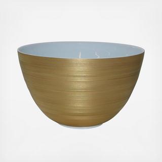 Hemisphere Matte Metallic Salad Serving Bowl