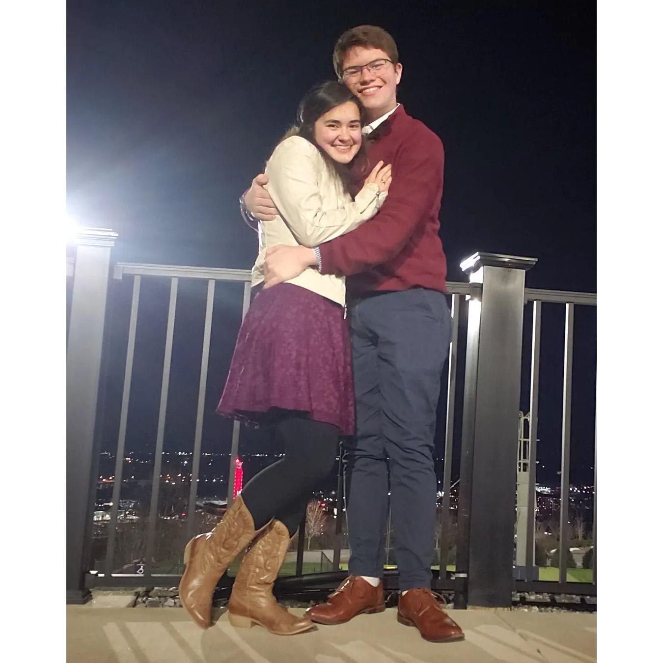 Our first Valentines Day and the day we told everyone!