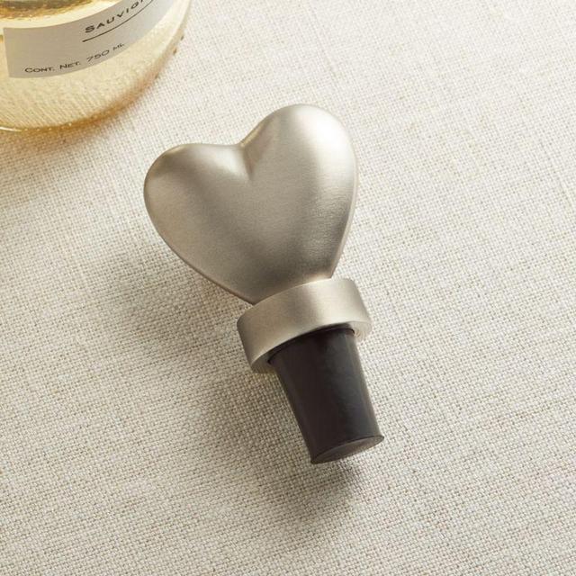 Crate & Barrel Heart Bottle Stopper